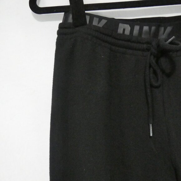 PINK - Victoria's Secret | small | Black Trackpants | White "PINK" Print Sides - Picture 3 of 16